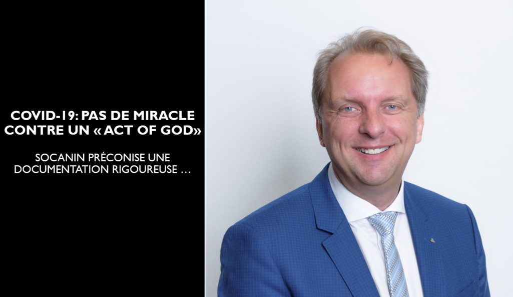 COVID-19: PAS DE MIRACLE CONTRE UN ‘ACT OF GOD’